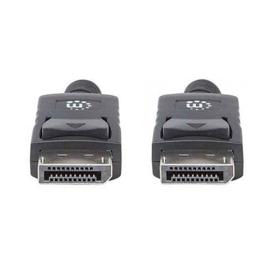 Manhattan Cable DisplayPort 1.2 Macho - DisplayPort 1.2 Macho, 4K, 60Hz, 3 Metros, Negro