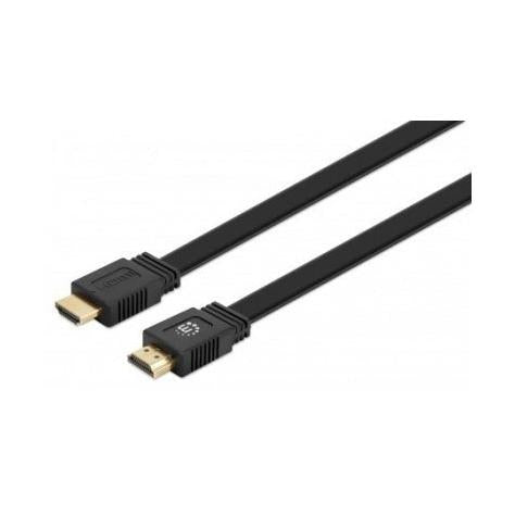 Manhattan Cable HDMI de Alta Velocidad HDMI 2.0 Macho - HDMI 2.0 Macho, 4K, 60Hz, 10 Metros, Negro