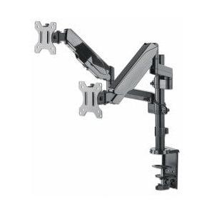 Manhattan Soporte de Escritorio 2 Monitores 17" - 32", hasta 8Kg, Negro