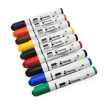Juego Marcador Nextep para Pizarrón Blanco 8 Colores Punta Gruesa Cincel 4mm