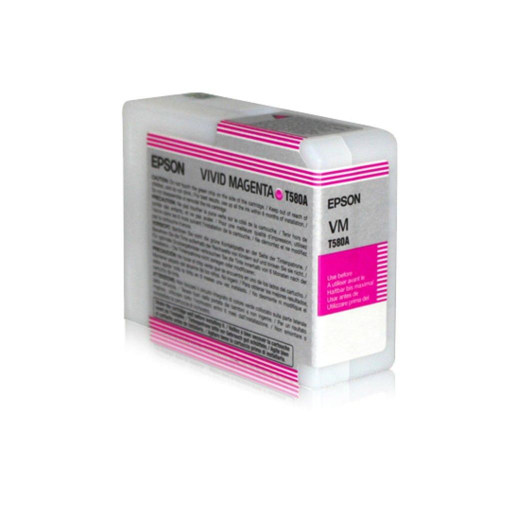 Cartucho de Tinta para Impresora Epson T580A00 Magenta Claro Stylus Pro 3880
