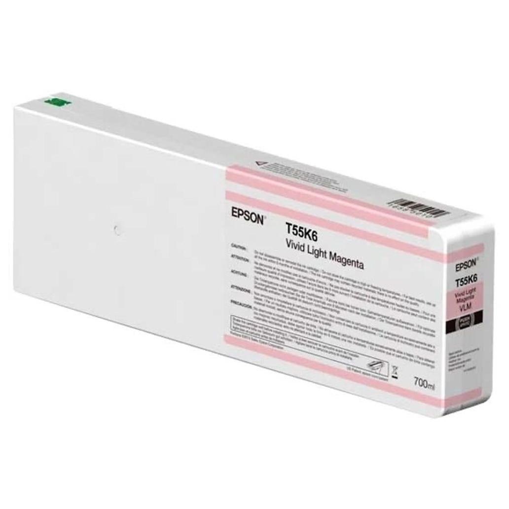 Cartucho de Tinta Epson ultrachrome hd t55ka00 color magenta claro contenido 700ml compatible con surecolor sc p7000 std surecolor sc p8000 std