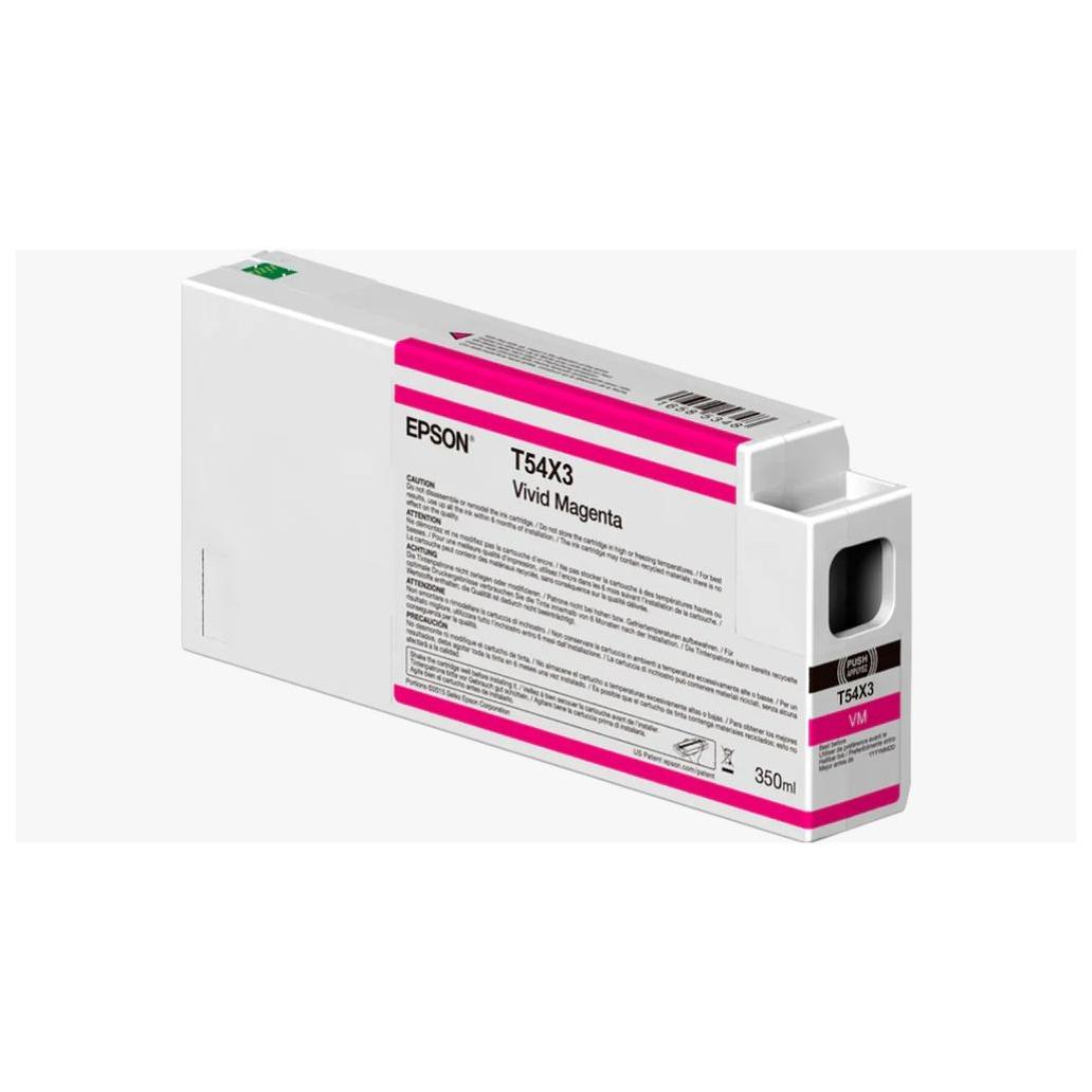 Cartucho de Tinta para Impresora Epson UltraChrome HD T54X300 Color Magenta Vivo Contenido 350ml