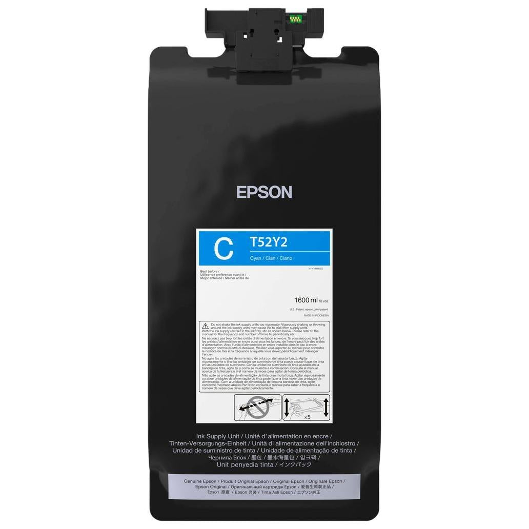Cartucho de Tinta para Impresora Epson UltraChrome T52Y Cian Compatible con SureColor T7770DL