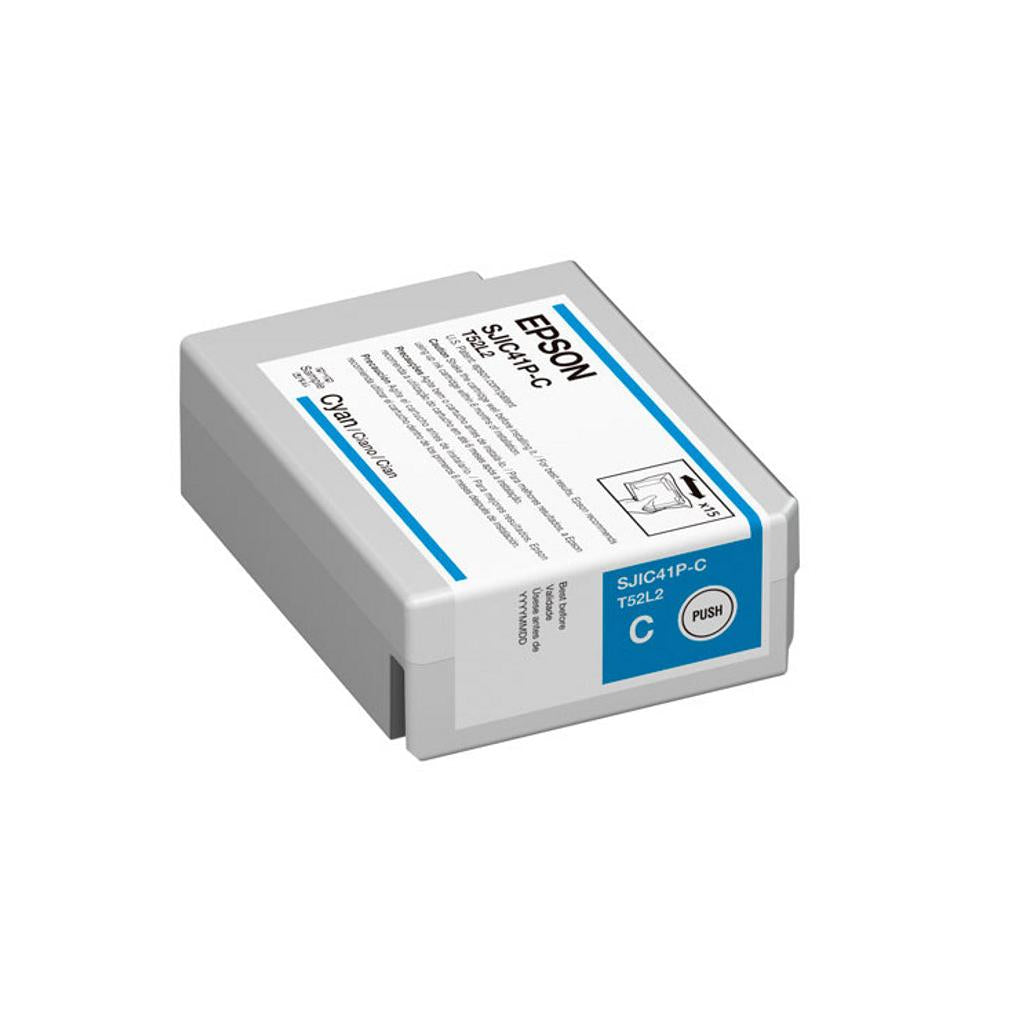 Cartucho de Tinta Epson sjic41p c cian colorworks c4000 cian
