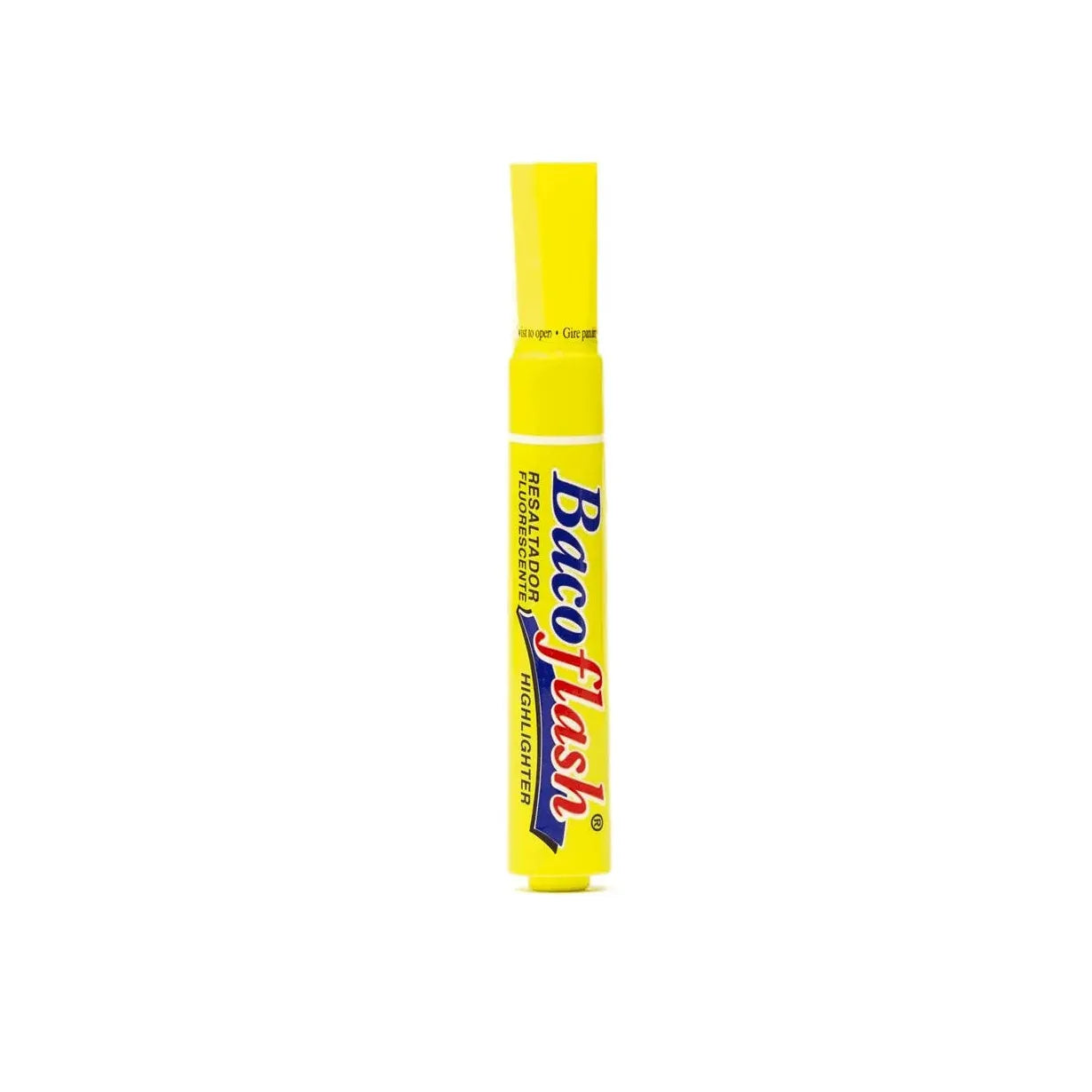 Baco Marcatextos Bacoflash, Amarillo, 12 Piezas