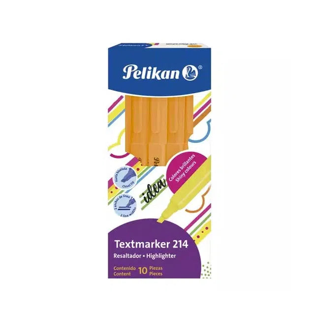 Pelikan Marcatextos 30162004, Naranja, 10 Piezas