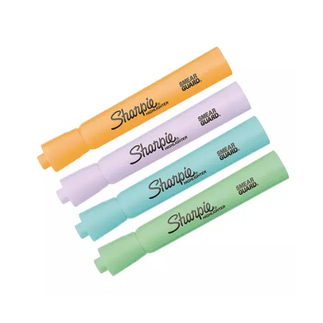 Sharpie Marcatextos Tank Pastel, Varios Colores, 4 Piezas