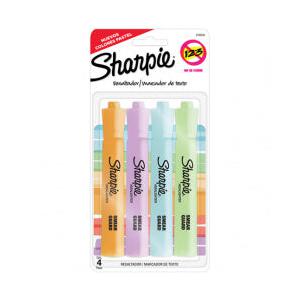 Sharpie Marcatextos Tank Pastel, Varios Colores, 4 Piezas