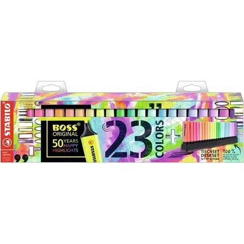 Marcatextos Stabilo Boss Original Pastel Y Neón 23 Colores