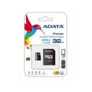 Memoria Flash Adata, 32GB microSDHC UHS-I Clase 10, con Adaptador