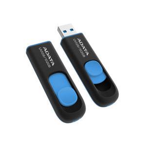 Memoria USB Adata UV128, 512GB, USB 3.2, Lectura 100MB/s, Escritura 50MB/s, Negro/Azul