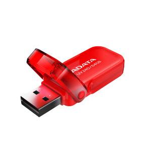 Memoria USB Adata UV240, 64GB, USB 2.0, Rojo