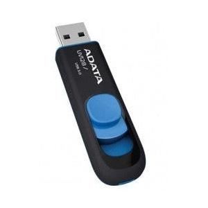 Memoria USB Adata Dashdrive UV128, 256GB, USB 3.0, Lectura 100MB/s, Negro/Azul