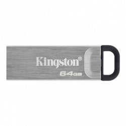 Memoria USB Kingston DataTraveler Kyson, 64GB, USB-A 3.0, Lectura 200MB/s, Plata