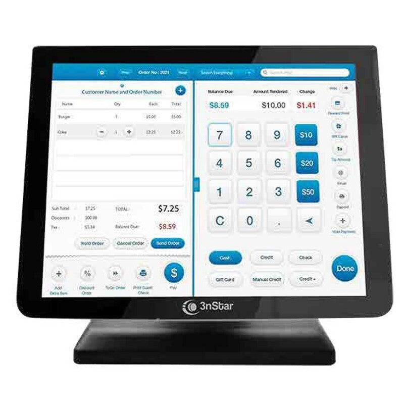 Monitor POS 3nStar TCM010VH (15") Resolución (1024x768) Pixeles, VGA, HDMI HD+ Color Negro
