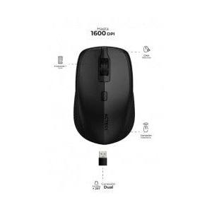 Mouse Acteck Óptico Optimize Trip MI670, Inalámbrico, USB-A, 1600DPI, Negro