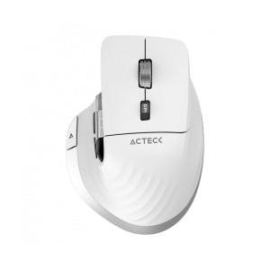 Mouse Ergonómico Acteck Óptico Virtuos Pro MI780, Inalámbrico, Bluetooth/USB-C, 3000DPI, Blanco