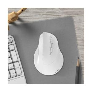 Mouse Vertical Ergonómico Acteck Óptico Virtuos Fitt MI520, Inalámbrico, USB-A, 2400DPI, Blanco