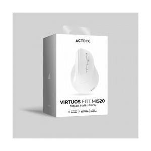 Mouse Vertical Ergonómico Acteck Óptico Virtuos Fitt MI520, Inalámbrico, USB-A, 2400DPI, Blanco