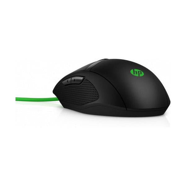 Mouse Gamer HP Óptico Pavilion Gaming 300, Alámbrico, USB-A, 5000DPI, Negro/Verde