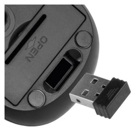 Mouse inalambrico ergonomico Klip Xtreme Klever KMW-340BK