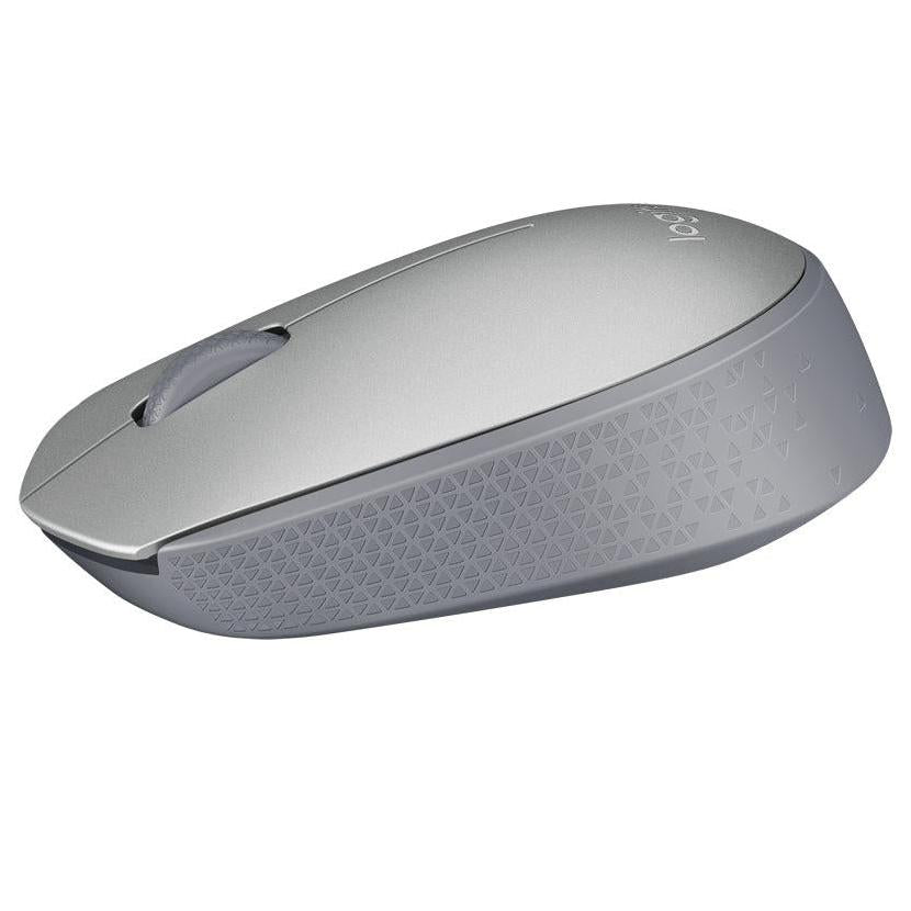 Mouse Ergonómico Logitech Óptico M170, Inalámbrico, USB, 1000DPI, Gris Claro