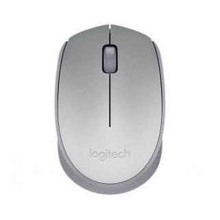 Mouse Ergonómico Logitech Óptico M170, Inalámbrico, USB, 1000DPI, Gris Claro