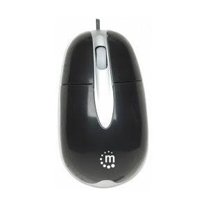 Mouse Manhattan Óptico MH3, Alámbrico, USB, 1000DPI, Negro