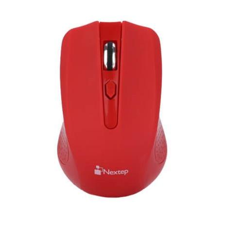 Mouse Nextep Óptico NE-411, Inalámbrico, RF, 1600DPI, Rojo