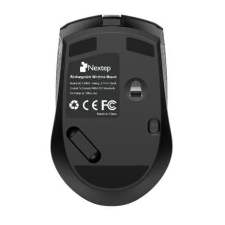 Mouse Nextep Óptico NE-413NG, Inalámbrico, RF, 1600DPI, Negro/Gris
