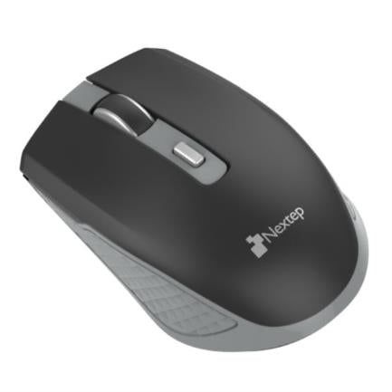 Mouse Nextep Óptico NE-413NG, Inalámbrico, RF, 1600DPI, Negro/Gris
