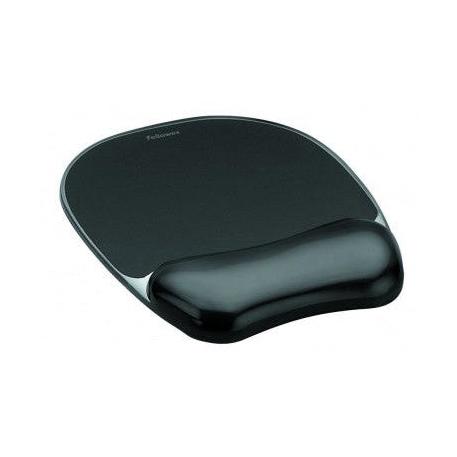 Mousepad Fellowes con Descansa Muñecas 9112101, 20 x 23cm, Grosor 32mm, Negro