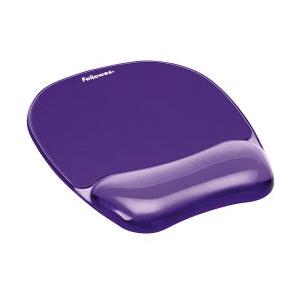 Mousepad Fellowes con Descansa Muñecas de Gel, 20x23cm, Grosor 2cm, Púrpura