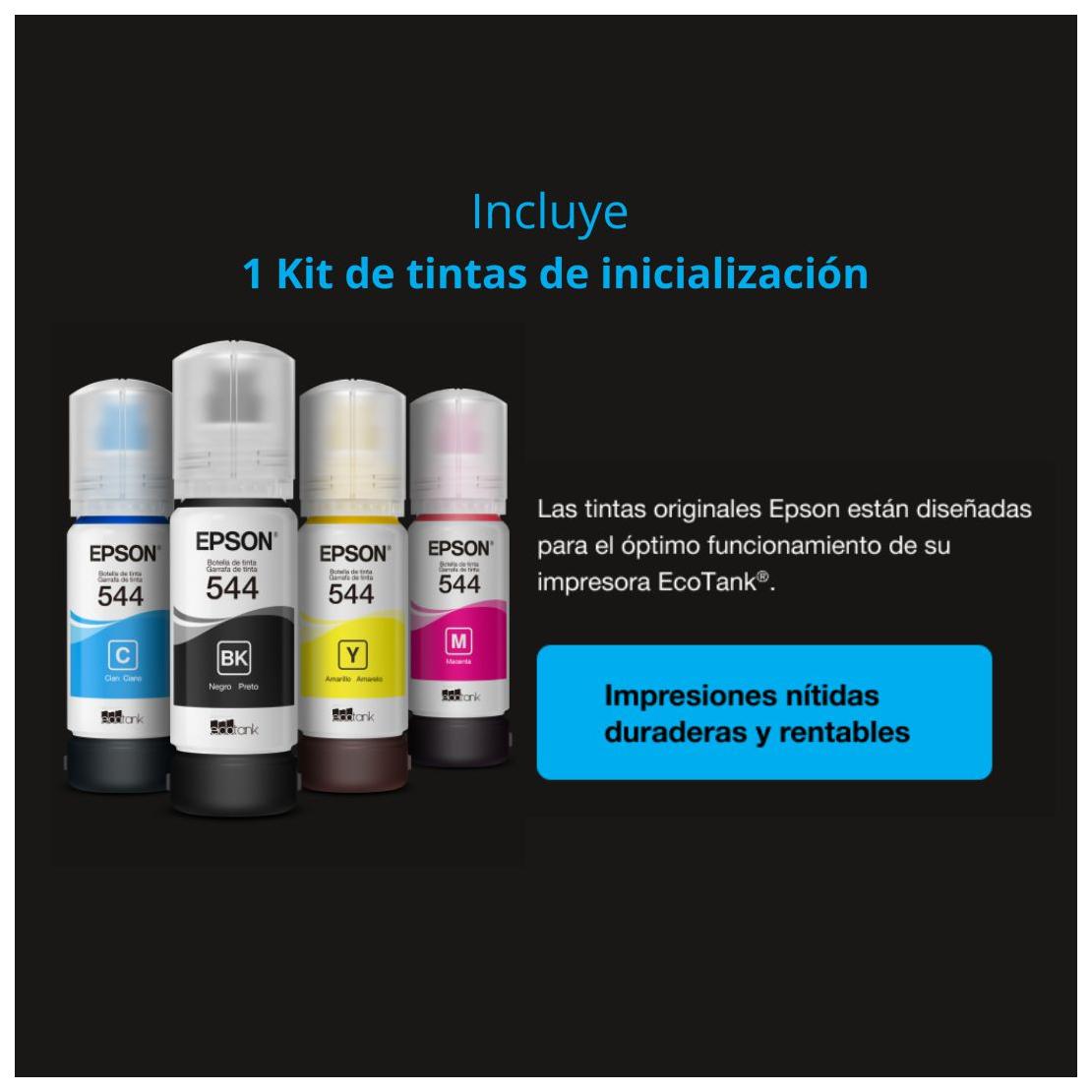 Multifuncional Epson ecotank l5590 impresion a color inyeccion de Tinta termica alambrica 1200x2400 dpi duplex color negro