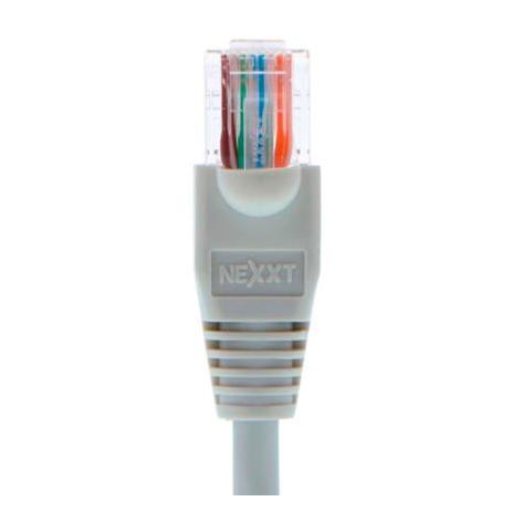 Cable Patch Cat5e UTP RJ-45 Macho - RJ-45 Macho, 3 Metros, Gris- Nexxt Solutions