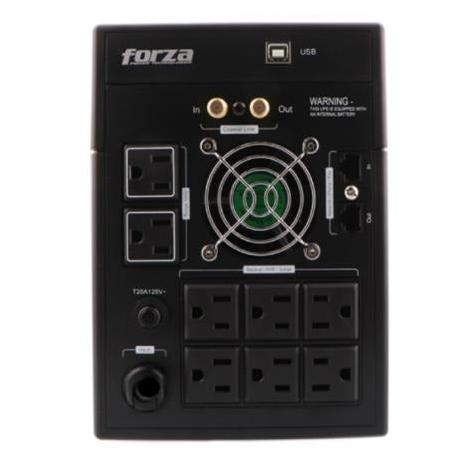 No Break Forza Power Technologies FX-2200LCD Línea Interactiva 1.200W 2.200VA Entrada 110V - 120V Salida 110V - 120V 8 Salidas