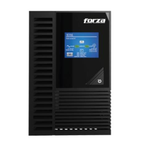 UPS Doble Conversión en Línea Forza FDC-1000T con Capacidad de 1000VA/900W 3 Salidas Onda Senoidal Pura Torre 120V Negro