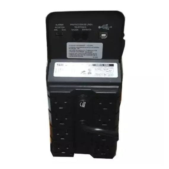 No Break Industrias Sola Basic NBKS-1000 Doble Conversión en Línea, 500W, 1.000VA, Entrada 95V - 140V, Salida 127V, 8 Salidas