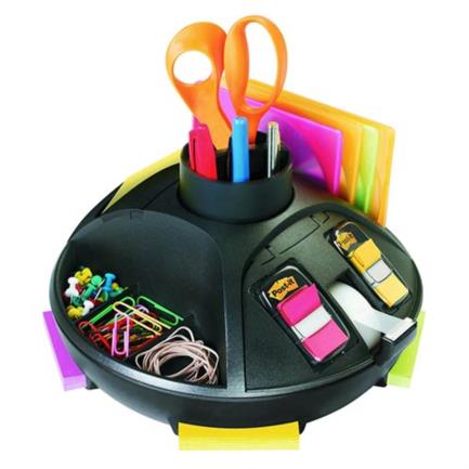 Organizador Giratorio 3M C-91 Rotación de 360 Plastico Negro