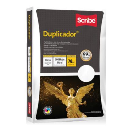 Papel Oficio Tipo Bond Scribe Duplicador 99% de Blancura 78gr C/5000 Hojas