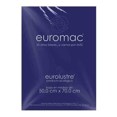 PAPEL LUSTRE EUROMAC AZUL MARINO 50x70 25 HOJAS