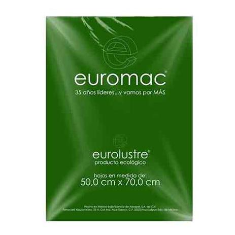 PAPEL LUSTRE EUROMAC VERDE BANDERA 50X70 25 HOJAS