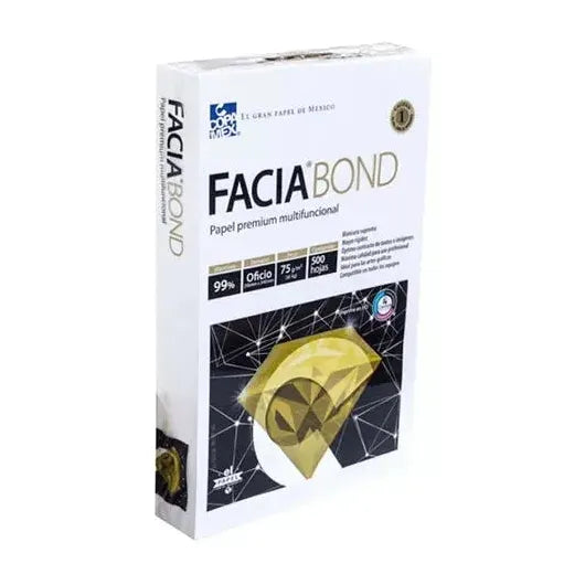 Copamex Papel Facia Bond 75g/m², 5000 Hojas de Tamaño Oficio, Blanco