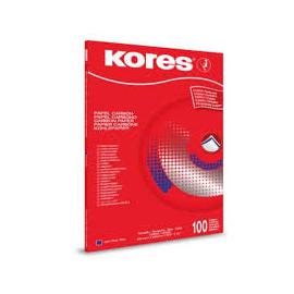 Kores Papel Carbón Kopynet, 100 Hojas Tamaño Carta, Azul