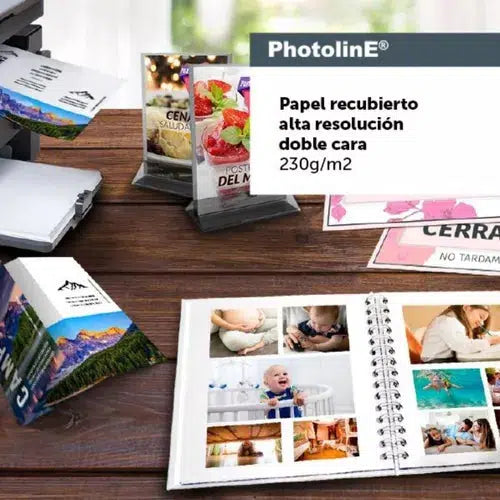 Papel Recubierto Alta Resolución Doble Cara Kronaline 25 Pz