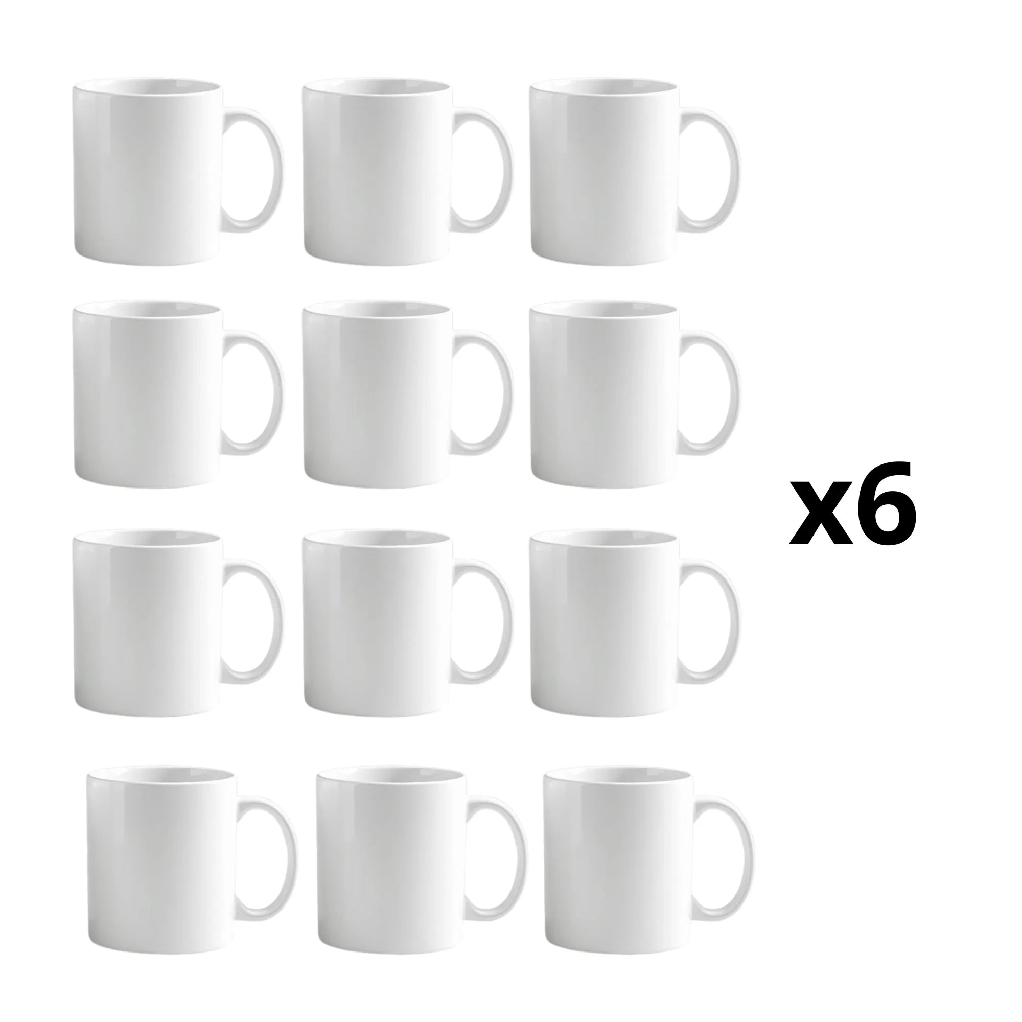 Taza Blanca Para Sublimación Papira Cerámica 11 Oz  Blanco