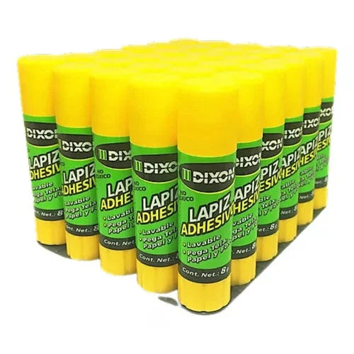 Lápiz Adhesivo Dixon Barra Chica 8 Gramos Paquete 30 Piezas