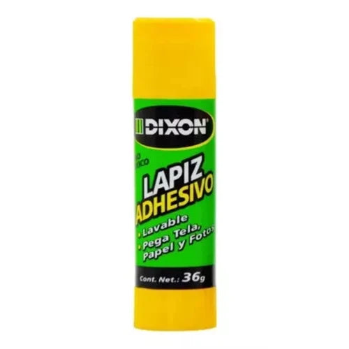 Lápiz Adhesivo Dixon Barra Grande 36 Gramos Paquete 12 Pzs