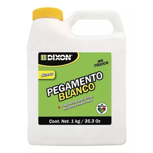Pegamento Blanco Líquido Dixon Para Tela Papel Bote 1 Kg
